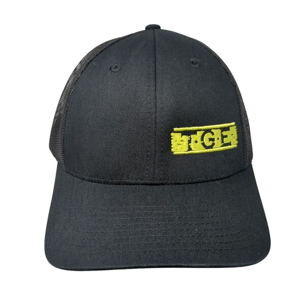 TGE Snapbnack Trucker Hat Black M/L Adjustable Embroidered Mesh Back Richardson - Picture 1 of 9